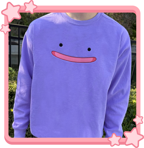 Ditto Face Embroidered Sweatshirt