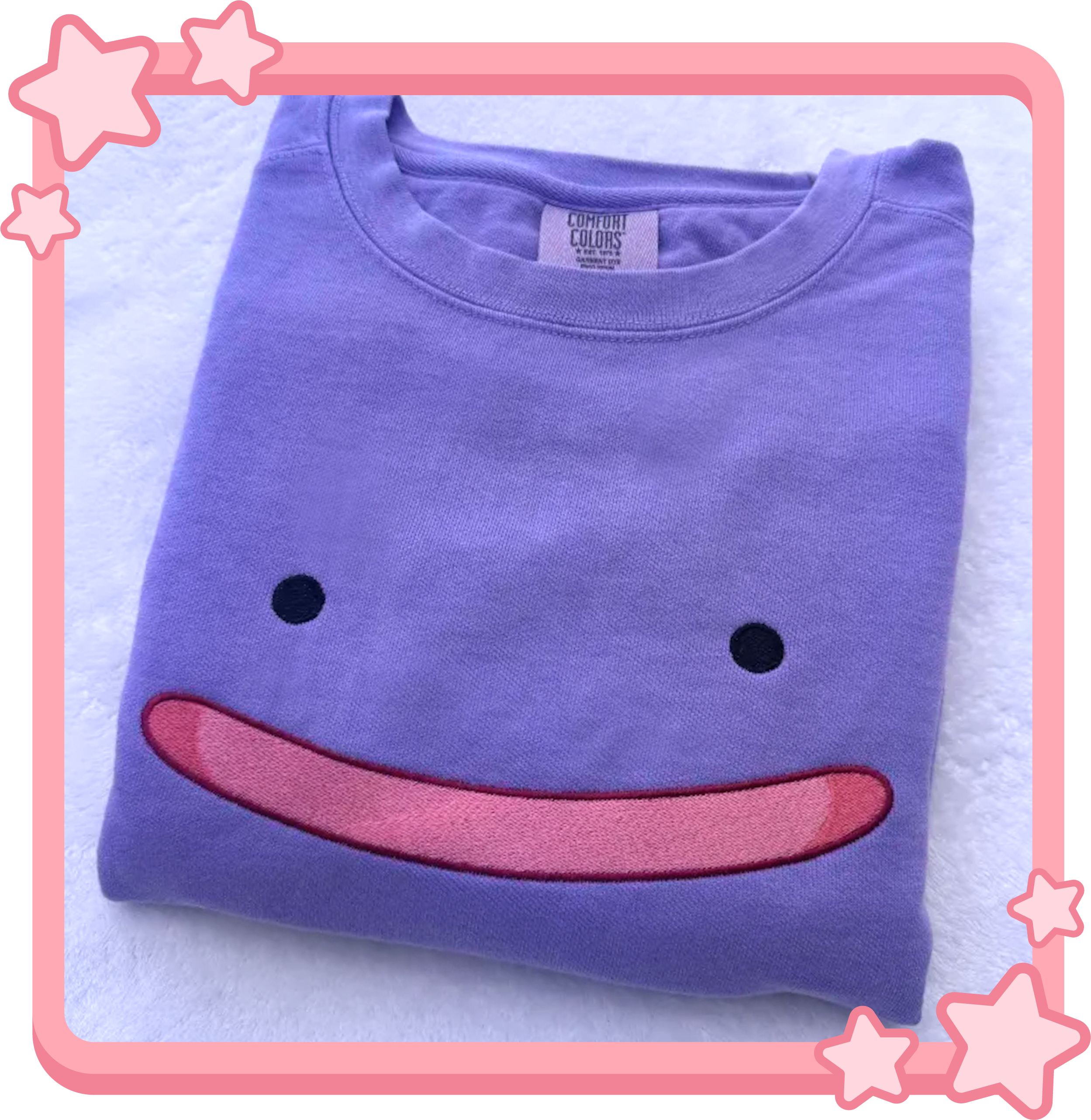 Ditto Face Embroidered Sweatshirt